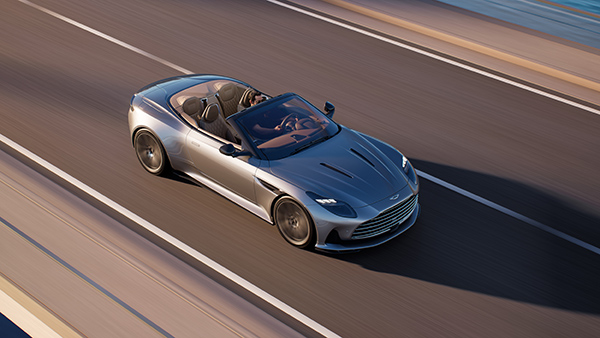 Aston Martin DB12 Volante top view