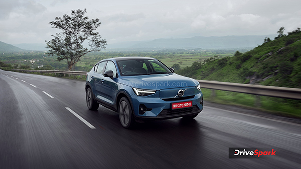 Volvo C40 Recharge Review tracking shot