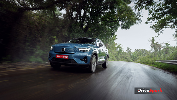 Volvo C40 Recharge Review tracking shot