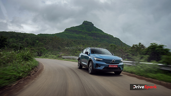 Volvo C40 Recharge Review tracking shot