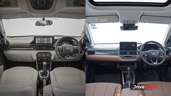 Honda Elevate Vs Citroen C3 Aircross Interior