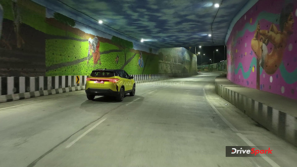 2023 Tata Harrier Review rear tracking shot