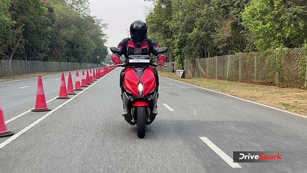 TVS X Review braking