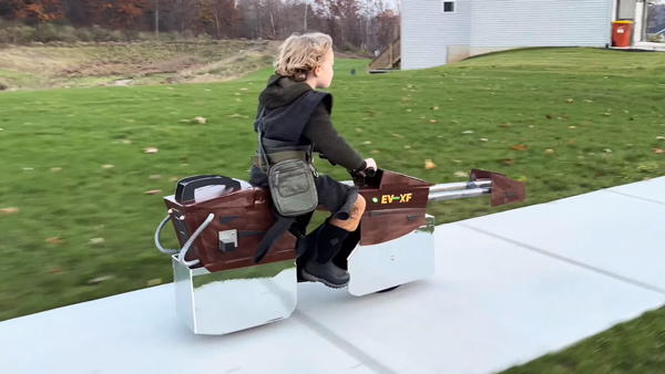 Dad Turns E-Bike Into Star Wars Speeder For His Son