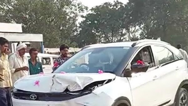 Tata Nexon Facelift Crash scene