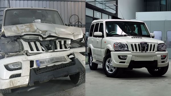Mahindra Scorpio crash and repair