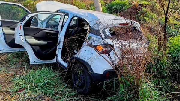 Tata Punch Saves Life in Highway Accident