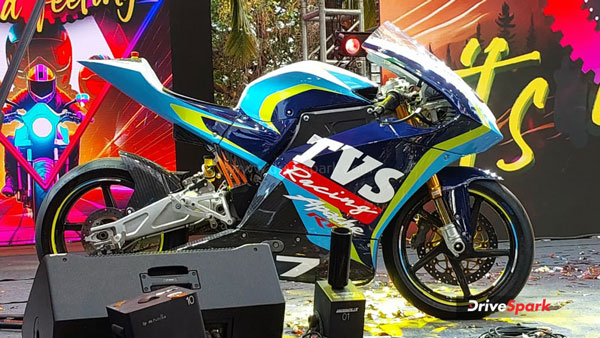 TVS Apache RTE Electric Racing Motorcycle Unveiled At MotoSoul 2023 ...