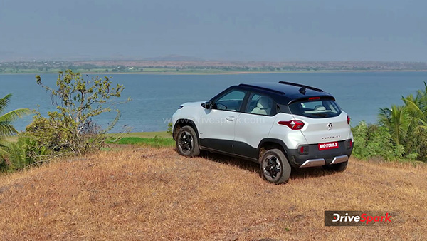 Tata Punch EV Review rear three quarter view