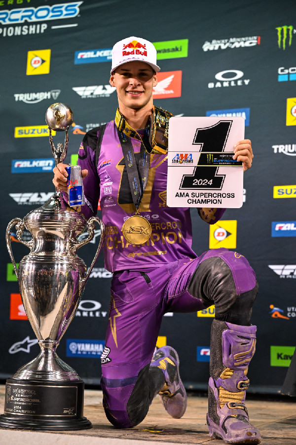 Jett Lawrence Wins 2024 AMA 450 Supercross Championship