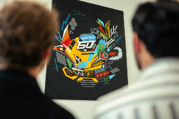 Lamborghini's 60th Anniversary Art Exhibit