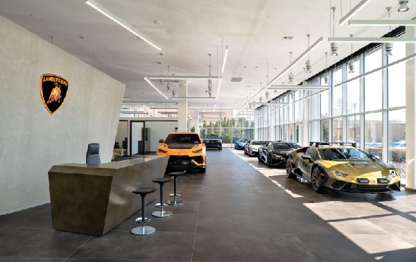 Lamborghini Launches Hybrid SUV in New Showroom