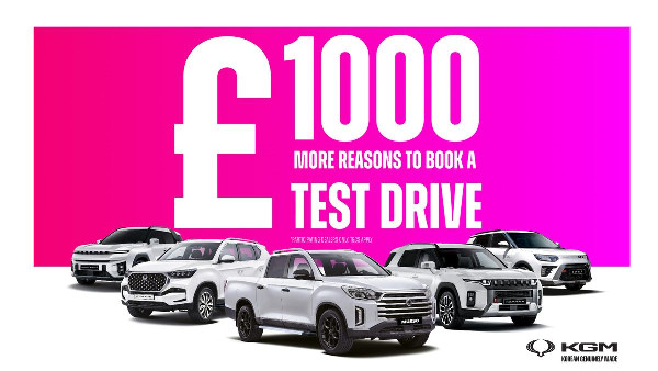 £1,000 Off KGM Motors Test Drives