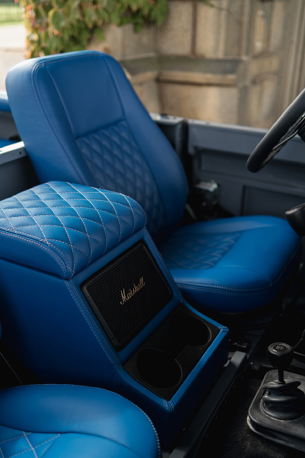 F1 Driver Stands Out with Topless Retro-styled Defender