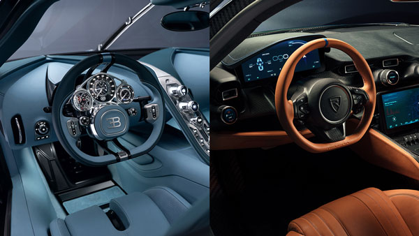 Bugatti Tourbillon Vs Rimac Nevera Faceoff interior shots