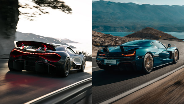 Bugatti Tourbillon Vs Rimac Nevera Faceoff profile shots