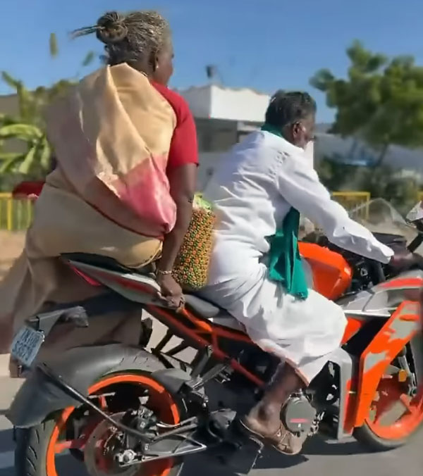 Elderly Pair s KTM Ride Captivates Netizens