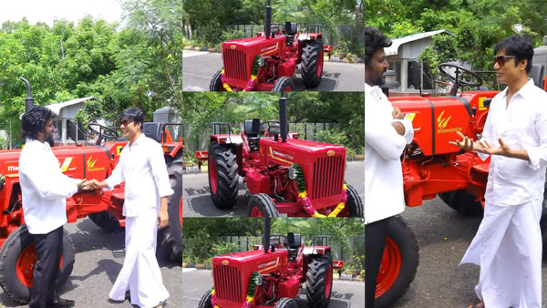 S J Suryah Donates Tractor Backs Maatram 1