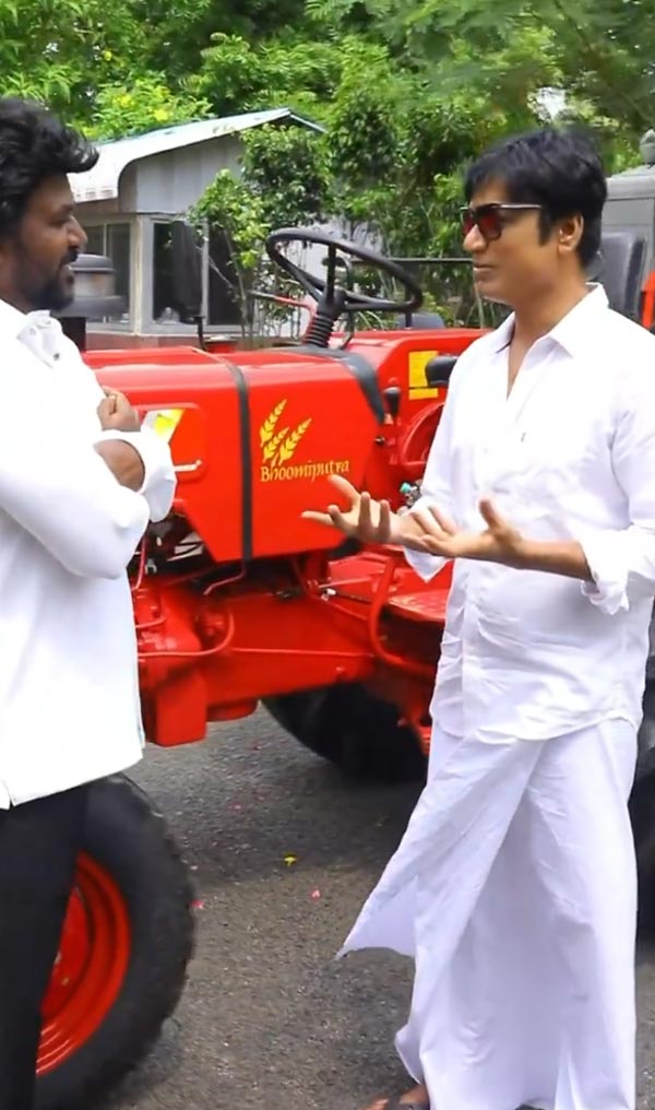 S J Suryah Donates Tractor Backs Maatram 3