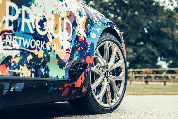 Bentley's Unique Pride-Themed Car