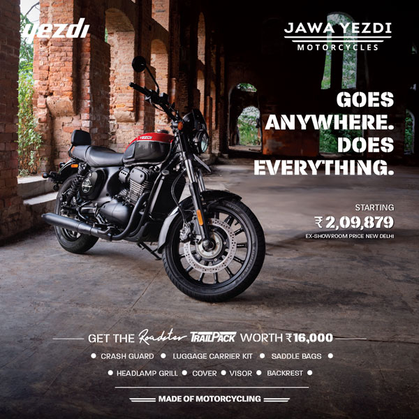 Yezdi Roadster with Free Trail Pack 2