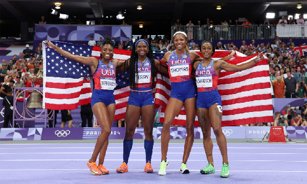 Thomas Wins Triple Gold in Paris