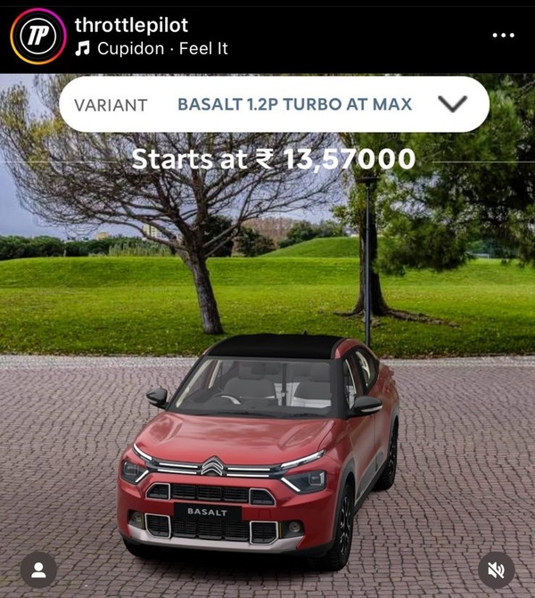 Citroen Basalt Top-Spec