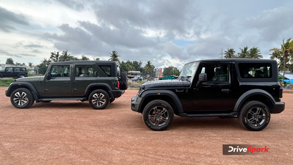 Mahindra Thar Roxx 5-Door Vs Mahindra Thar 3-Door Side
