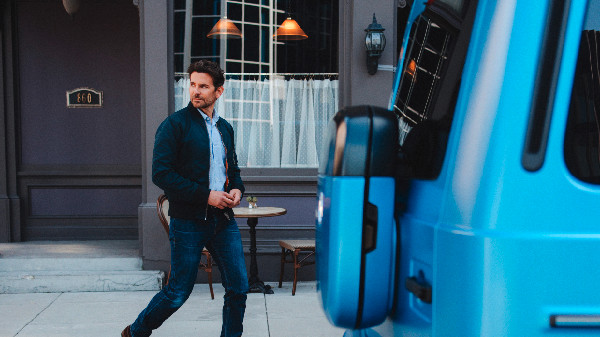 Cooper Stars in Electric G-Class Ad