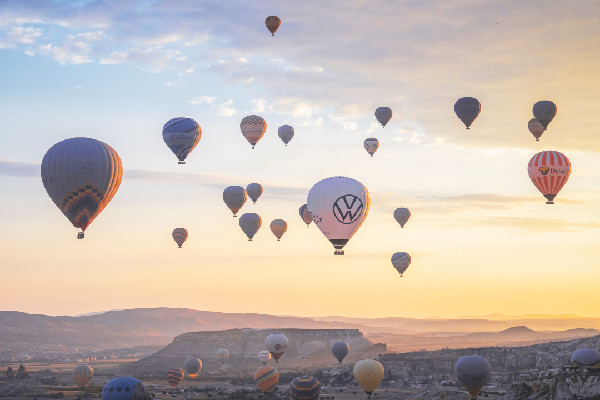 VW Golf Marks 50 Years with Balloon