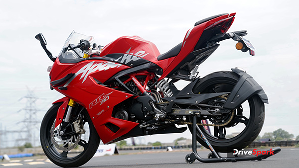 2024 TVS Apache RR 310 Review rear view