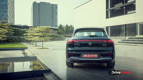 2024 Mercedes EQS SUV Review rear shot