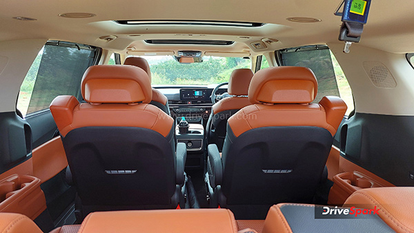 2024 Kia Carnival Review cabin third row view