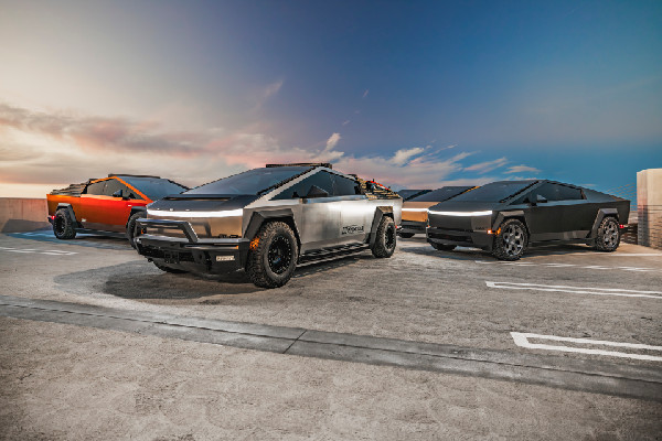 Unplugged Performance Displays Custom Cybertrucks at SEMA