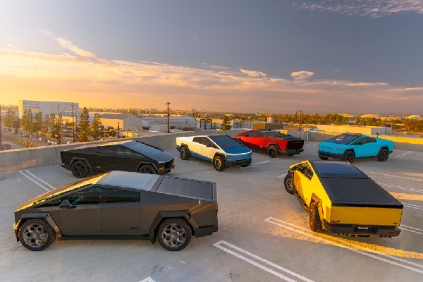 Unplugged Performance Displays Custom Cybertrucks at SEMA