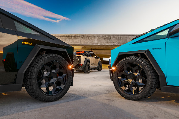 Unplugged Performance Displays Custom Cybertrucks at SEMA