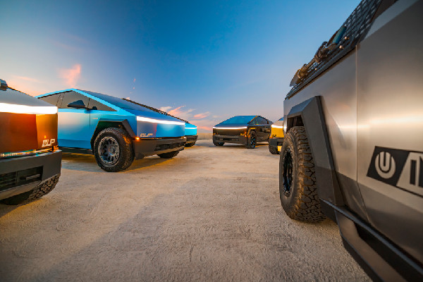 Unplugged Performance Displays Custom Cybertrucks at SEMA