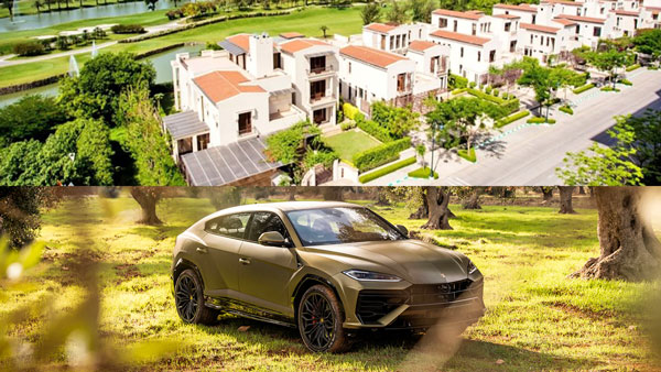 free lamborghini with villa