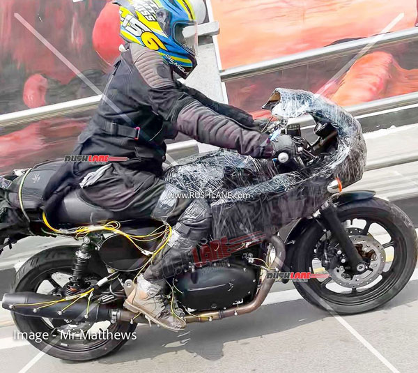 Spy Pics Royal Enfield 750cc Cafe Racer