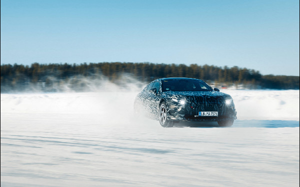 Mercedes-AMG Tests All-Electric SUV in Winter