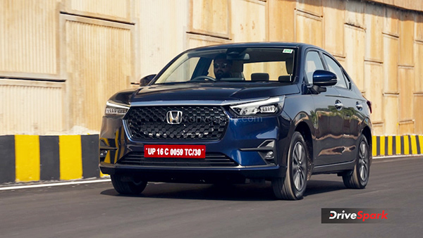 2025 Honda Amaze First Drive Review tracking shot front