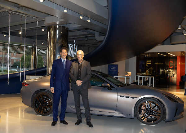 John Elkann Meets Maserati Team in Modena