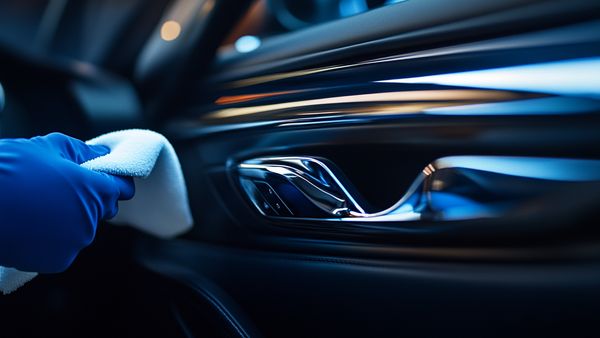 Clean and Polish Car Door Handles