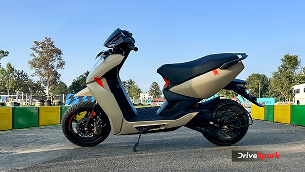 2025 Ather 450X Review side view