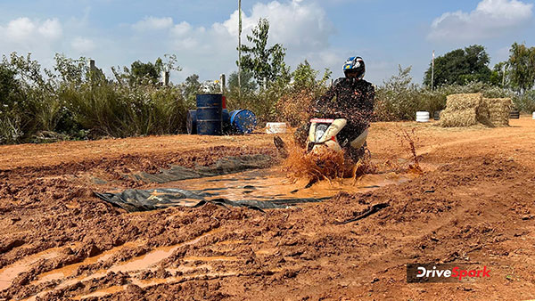 2025 Ather 450X Review riding shot