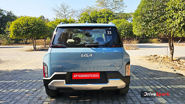 Kia Syros First Drive Review rear design