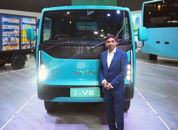 Auto Expo 2025 SWITCH IeV8 Unveils eLCV