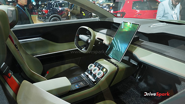Auto Expo 2025 Skoda Vision 7S Showcased interior