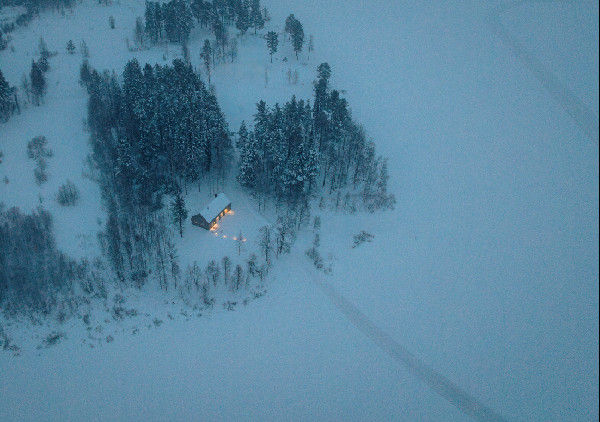 Secluded Winter Cabin Experience in Sweden