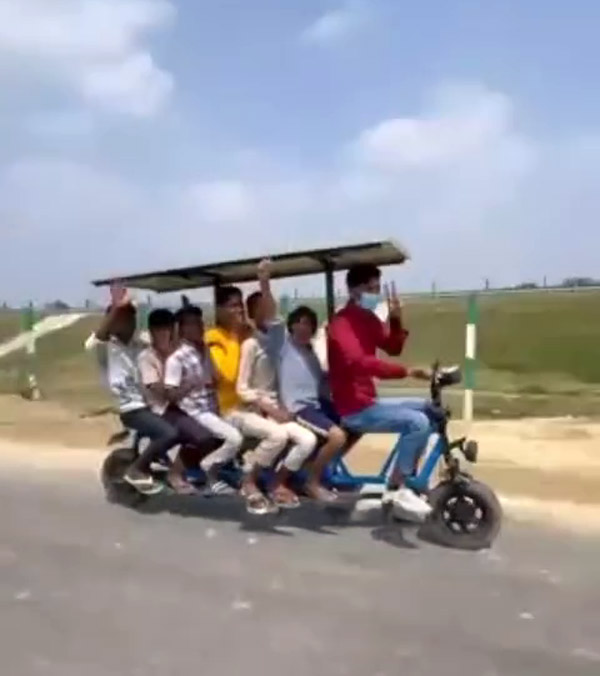 jugaad electric solar scooter